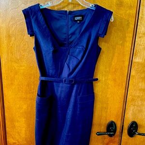 Adrianna Pappell empire waist linen blend sheath